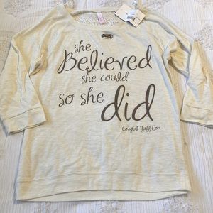 New with tags cowgirl tuff top.